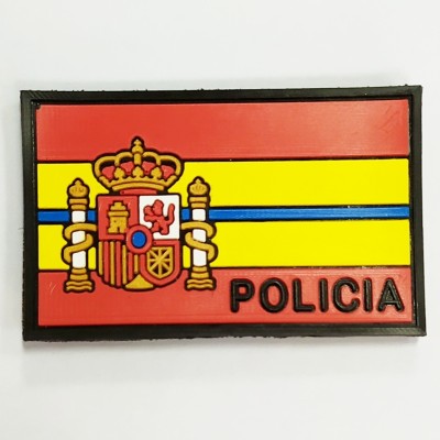 PARCHE BANDERA DE ESPAÑA 5.5X3.5 CM POLICÍA