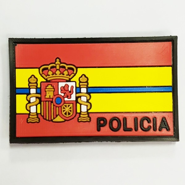 PARCHE BANDERA DE ESPAÑA 5,5 X 3,5 CM POLICÍA