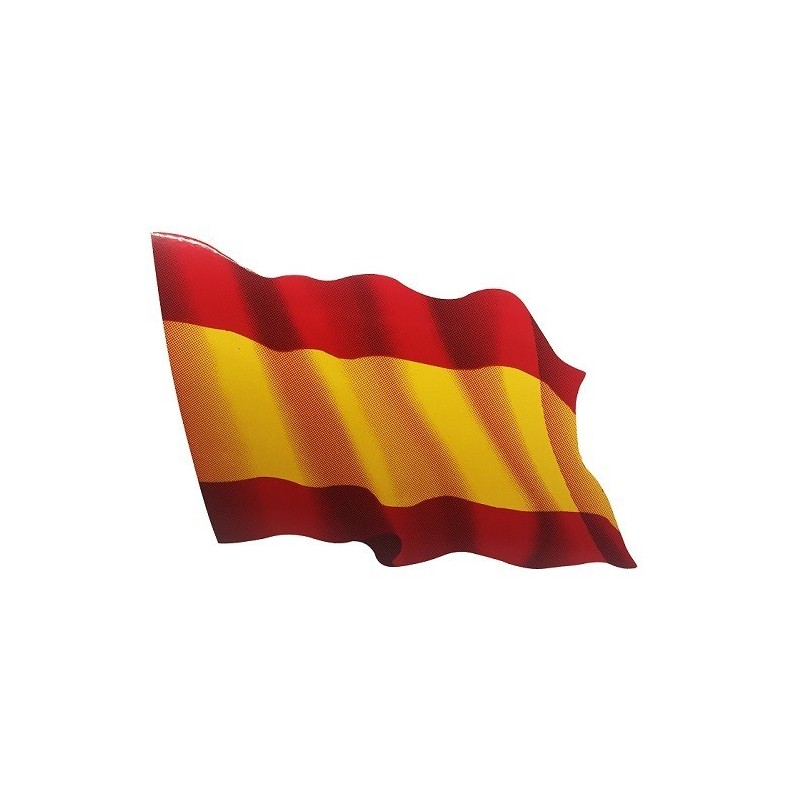 Pegatina Timón de Dirección Bandera de España 18cm