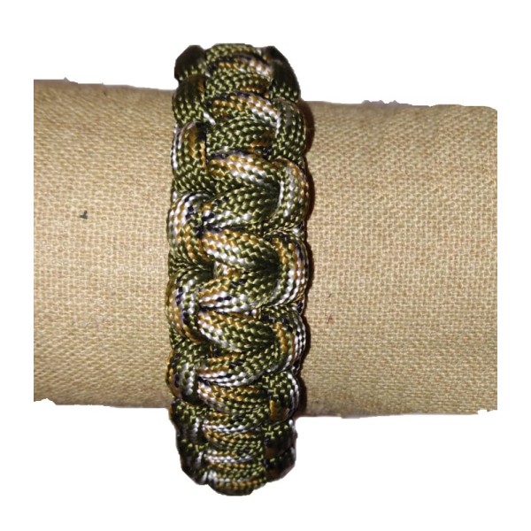 PULSERA PARACORD VERDE MIMETIZADO