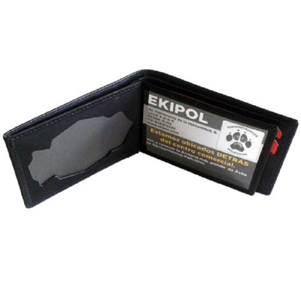 CARTERA CON TARJETERO Y BILLETERO POLICIA NACIONAL BANDERA MOD. 806