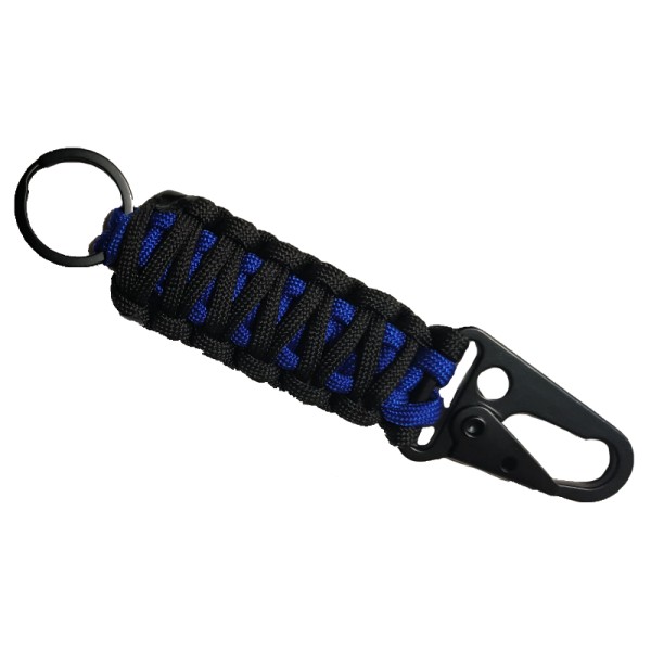 LLAVERO PARACORD DELGADA LINEA AZUL
