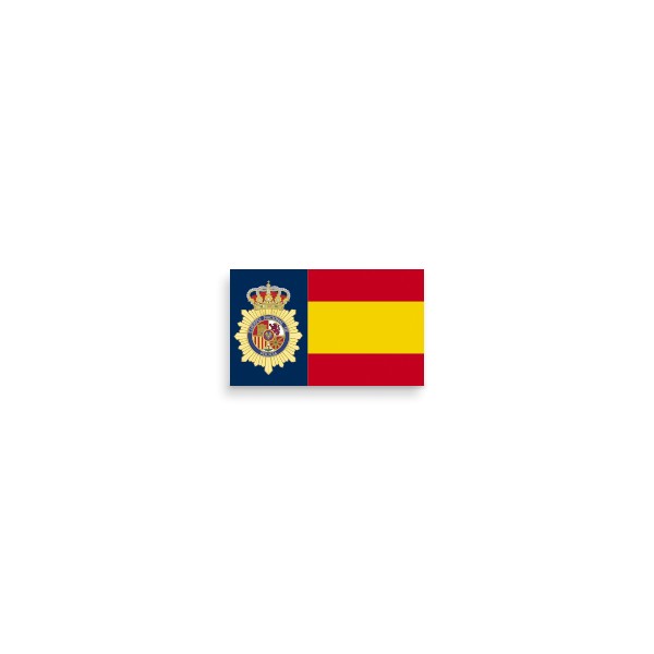 ¡¡OPORTUNIDAD!! PEGATINA SILICONADA BANDERA ESPAÑA / P.NACIONAL GRANDE 45 X 27 mm