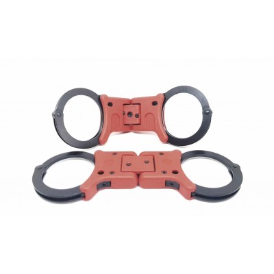 GRILLETE TCH RIGIDO/PLEGABLE PAVONADO/ROJO DOBLE CERRADURA