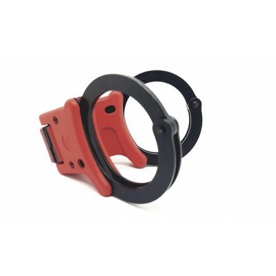 GRILLETE TCH RIGIDO/PLEGABLE PAVONADO/ROJO DOBLE CERRADURA