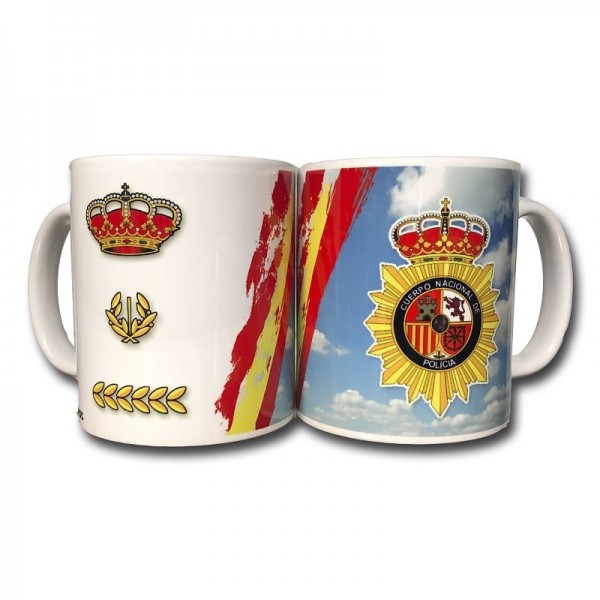TAZA ESCUDO POLICIA NACIONAL - INSPECTOR JEFE