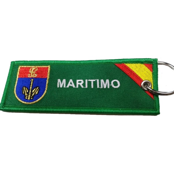 ¡¡OPORTUNIDAD!! LLAVERO MICRO BORDADO CINTA GUARDIA CIVIL SERVICIO MARITIMO