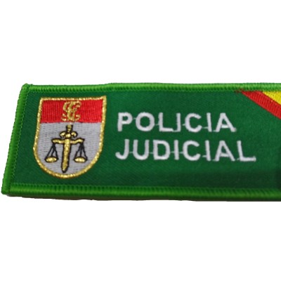 LLAVERO MICRO BORDADO CINTA GUARDIA CIVIL GRUPO POLICIA JUDICIAL