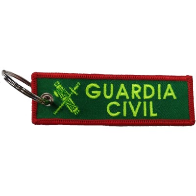 LLAVERO MICRO BORDADO CINTA GUARDIA CIVIL "TODO POR LA PATRIA"
