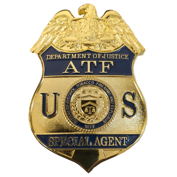 PLACA USA AGENTE ESPECIAL ATF