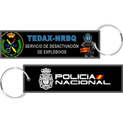LLAVERO MICRO BORDADO TEDAX-NRBQ