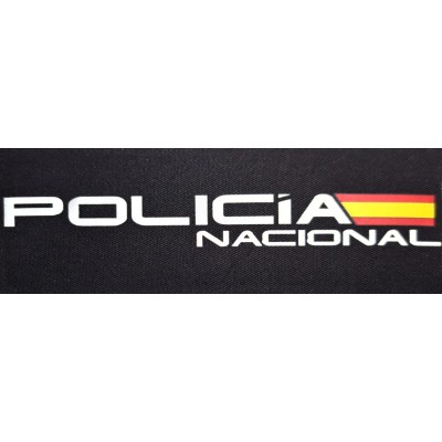 ROTULO REFLECTANTE POLICIA NACIONAL 12X5 CM