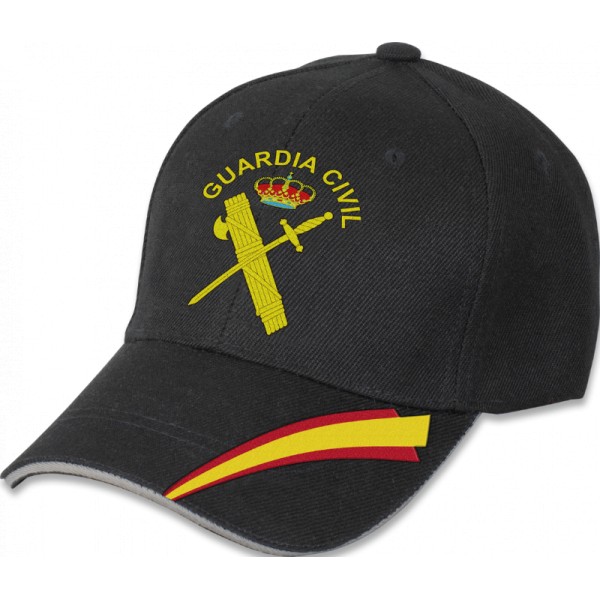 GORRA GUARDIA CIVIL COLOR NEGRO BORDADA