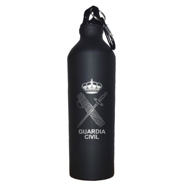 BIDON/BOTELLA  NEGRA  800ML GUARDIA CIVIL CON MOSQUETON