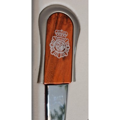CONJUNTO ABRECARTAS / LLAVERO CNP MADERA