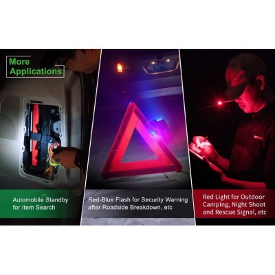 LINTERNA UL12 NEXTORCH 17 LM CON LUZ ROJA Y AZUL