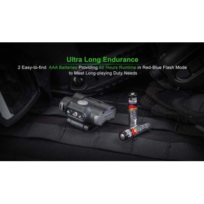 LINTERNA UL12 NEXTORCH 17 LM CON LUZ ROJA Y AZUL