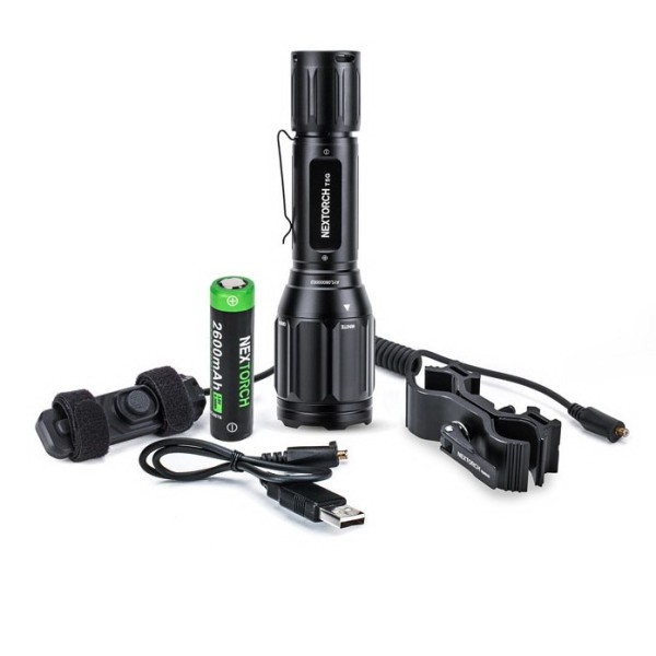 ¡LIQUIDACION! SET LINTERNA T5G V2.0 NEXTORCH 1200 LUMENS CON LUZ VERDE