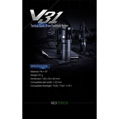 SOPORTE V31 PARA LINTERNAS NEXTORCH
