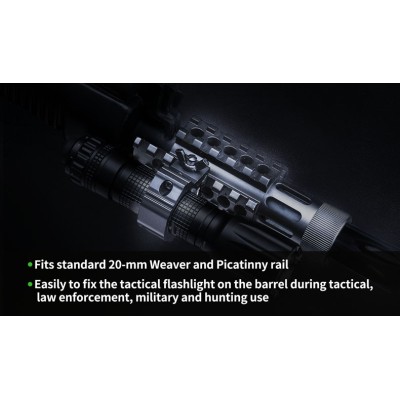 SOPORTE NEXTORCH RM25S CON RAIL PICATINNY PARA LINTERNAS