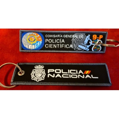 COLECCION LLAVEROS MICRO BORDADOS ESPECIALIDADES POLICIA NACIONAL