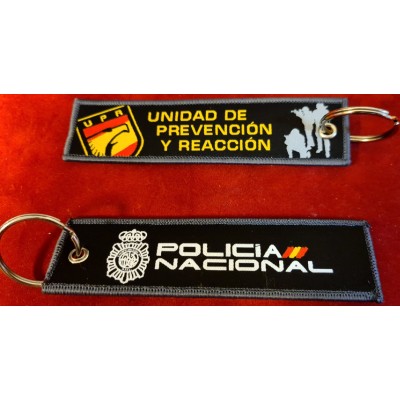COLECCION LLAVEROS MICRO BORDADOS ESPECIALIDADES POLICIA NACIONAL