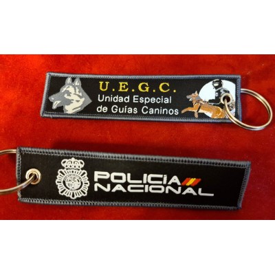 COLECCION LLAVEROS MICRO BORDADOS ESPECIALIDADES POLICIA NACIONAL