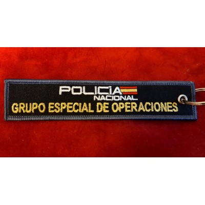 COLECCION LLAVEROS MICRO BORDADOS ESPECIALIDADES POLICIA NACIONAL