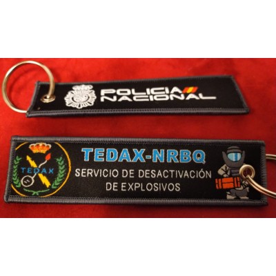 COLECCION LLAVEROS MICRO BORDADOS ESPECIALIDADES POLICIA NACIONAL