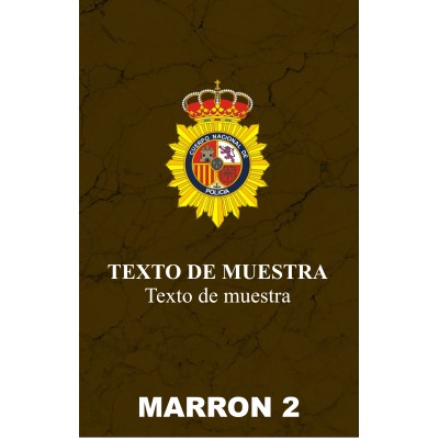 METOPA DE CRISTAL 19X11 CMS, PERSONALIZADA