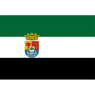 BANDERA COMUNIDAD DE EXTREMADURA (SOBREMESA) BORDADA