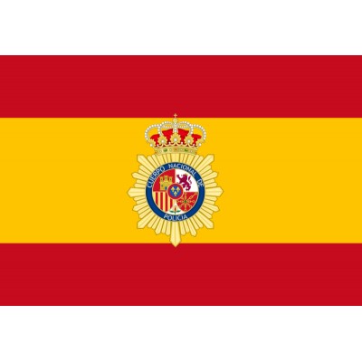 BANDERA ESPAÑA POLICA NACIONAL (EXTERIOR)
