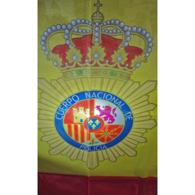 BANDERA ESPAÑA POLICA NACIONAL (EXTERIOR)