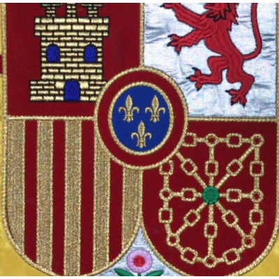BANDERA ESPAÑA CON ESCUDO CONSTITUCIONAL (DESPACHO)