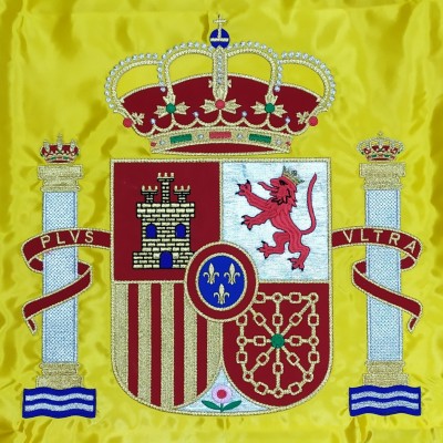 BANDERA ESPAÑA CON ESCUDO CONSTITUCIONAL (DESPACHO)
