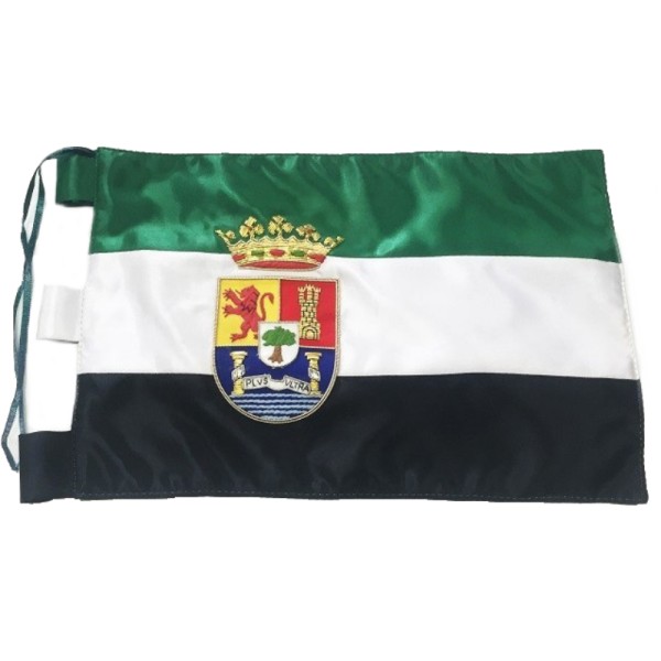 BANDERA COMUNIDAD DE EXTREMADURA (SOBREMESA) BORDADA
