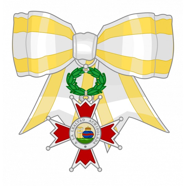 CRUZ DE PLATA LAZO DE DAMA ISABEL LA CATOLICA