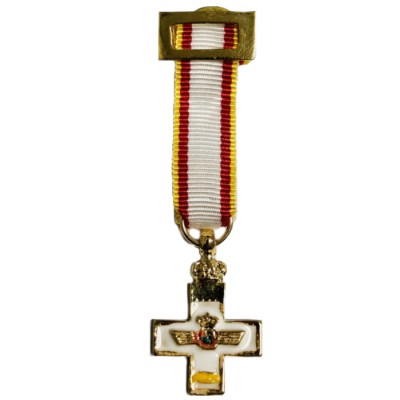 MEDALLA MINIATURA MERITO AERONAUTICO DISTINTIVO AMARILLO