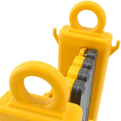 BARRERA EXTENSIBLE DE 23-2500MM COLOR AMARILLO-NEGRO