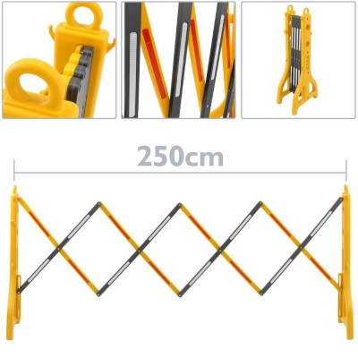 BARRERA EXTENSIBLE DE 23-2500MM COLOR AMARILLO-NEGRO