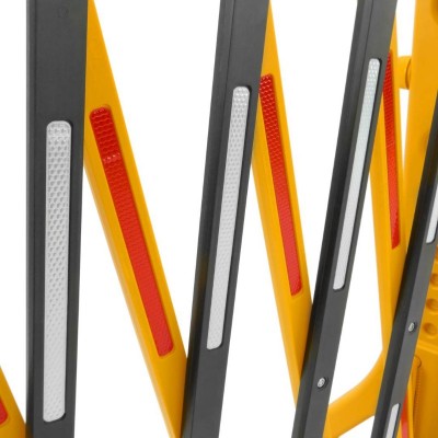 BARRERA EXTENSIBLE DE 23-2500MM COLOR AMARILLO-NEGRO