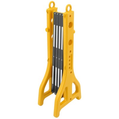 BARRERA EXTENSIBLE DE 23-2500MM COLOR AMARILLO-NEGRO