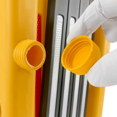 BARRERA EXTENSIBLE DE 23-2500MM COLOR AMARILLO-NEGRO
