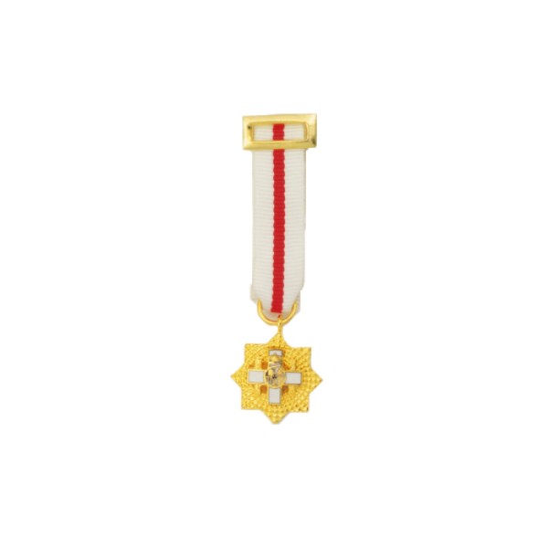 MEDALLA MINIATURA PLACA MERITO MILITAR DISTINTIVO BLANCO