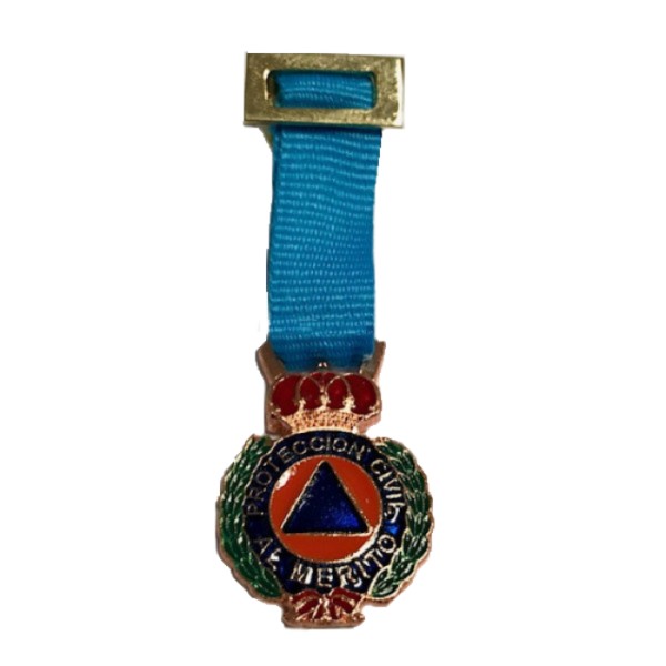 MEDALLA MINIATURA PROTECCION CIVIL BRONCE
