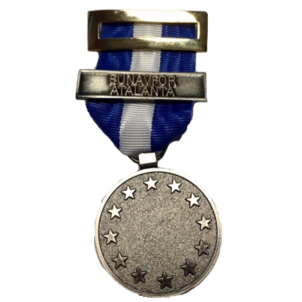 MEDALLA EUNAVFOR ATALANTA (AGUAS DE SOMALIA) BLANCA