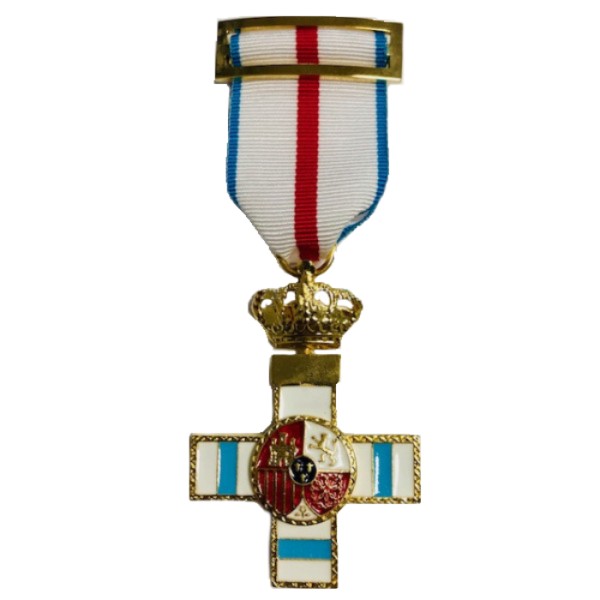 MEDALLA CRUZ DEL MERITO MILITAR CON DISTINTIVO AZUL