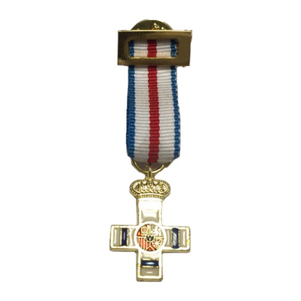 MEDALLA MINIATURA MERITO MILITAR DTVO AZUL