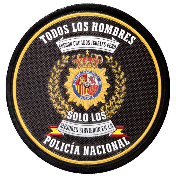 PARCHE PVC RELIEVE POLICIA NACIONAL "SOLO LOS MEJORES"