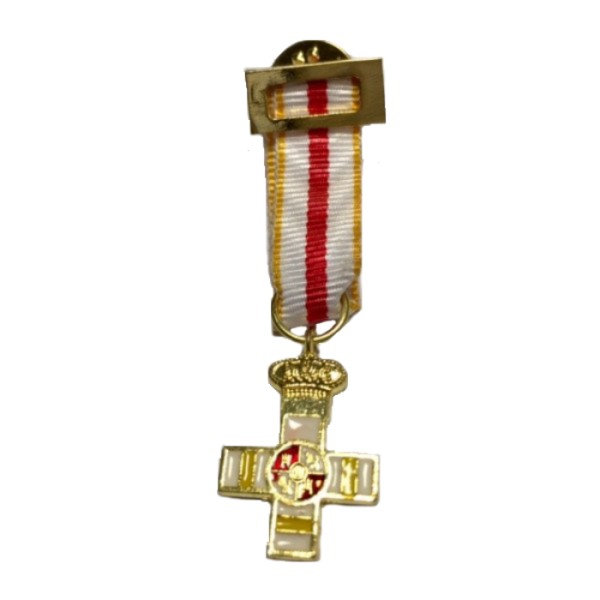 MEDALLA MINIATURA MERITO MILITAR DISTINTIVO AMARILLO